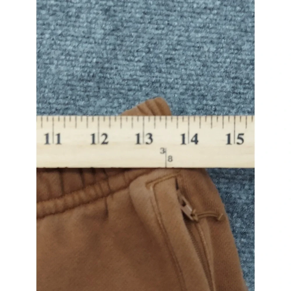 Vtg Adidas Human Race Sweatpants Joggers Mens Medium Brown Fleece Pockets